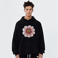 Unisex Hoodie Cartoon Print Casual Casual Hoodies Sweatshirts  Blue Yellow Khaki Lightinthebox - thumbnail