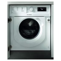 Ariston Built In 7/5 KG Washer Dryer, 16 Wash & 12 Dry Programs, White-BIWDHL75128MEA