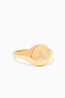 Cable Collectibles® Initial Diamond Mini Pinky Ring Cable Collectibles® Initial Diamond Mini Pinky Ring