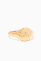 Cable Collectibles® Initial Diamond Mini Pinky Ring - thumbnail