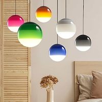 LED Pendant Lights Unique Gradient Color Glass Design MIni 1525cm Pendant Lighting for Kitchen Island Lights Bedroom 1 Pack Warm White 110-240V Lightinthebox - thumbnail