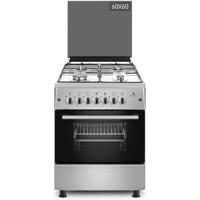 Gratus Bright Series 60X60 Full Gas Free Standing Full Safety Cooking Range, Top 4 Gas Pool Burners, Internal Cooling Fan System, Cast Iron, 1-Year Warranty, Made In Turkey, Model- GGR64FRTS2