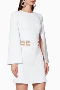 Open-Sleeve Crêpe Mini Dress Open-Sleeve Crêpe Mini Dress