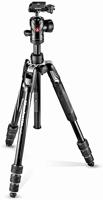 Manfrotto Advanced Aluminum Travel Tripod twist, ball head (black), B07839ZHPB