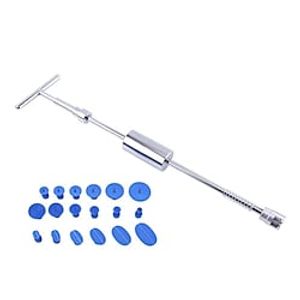 Car Dent Remover Tool, Paintless Dent Repair Dent Puller Kit Slide Hammer Tools With 18pcs Thickened Blue Tabs For DIY Automobile Body Dent Removal miniinthebox
