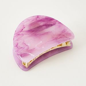Marble Print Hair Clamp