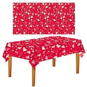 Disposable Tablecloth Wipe Clean Waterproof Vinyl Table Cloth Spring oilcloth Tablecloth Plastic Outdoor Table Cover Oval For Picnic,Wedding Dining,Easter miniinthebox