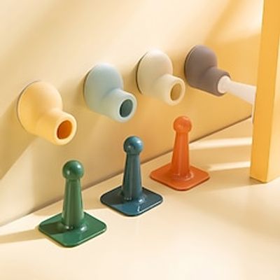 4pcs Silicone Door Stops Anti-Collision Door Knob Self-Adhesive Detachable Door Stops Wall Plates Protectors for Home, Office miniinthebox 4pcs Silicone Door Stops Anti-Collision Door Knob Self-Adhesive Detachable Door Stops Wall Plates Protectors for Home, Office miniinthebox