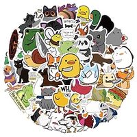 60pcs Animal Knife Q Aesthetics Cute Funny Cartoon Decals Graffiti Vinyl Waterproof Stickers Pack For Adults Teen Girl Suitcase Water Bottle DIY Phone Laptop Computer Skateboard Luggage miniinthebox