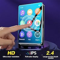 2.4 Inch Full Screen MP3 Player Mini Ultra-Thin Bluetooth Portable HIFI Music Player MP4 Video Playback FM Recorder For Walkman Lightinthebox - thumbnail