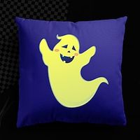 Halloween UV Reactive Cushion Cover 1PC Soft Decorative Ghost Square Throw Pillow Cover Cushion Case Pillowcase for Bedroom Livingroom Superior Quality Machine Washable Indoor Cushion for Sofa Couch Bed Chair Lightinthebox - thumbnail