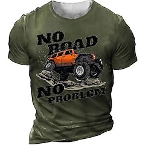 Men's T shirt Tee Tee Graphic Car Crew Neck Clothing Apparel 3D Print Outdoor Casual Short Sleeve Print Fashion Designer Vintage Lightinthebox