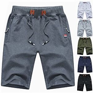 Men's Shorts Chino Quick Dry Breathable Sports Casual Sports Chinos Shorts Pants Graphic Knee Length Sporty Black Light gray Dark Gray Navy Blue Lightinthebox