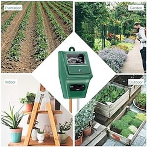 Soil PH Meter, Soil Moisture/Light/pH Tester, Gardening Tool Kits For Plant Care, Garden, Lawn, Farm, Indoor amp; Outdoor miniinthebox