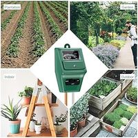 Soil PH Meter, Soil Moisture/Light/pH Tester, Gardening Tool Kits For Plant Care, Garden, Lawn, Farm, Indoor amp; Outdoor miniinthebox - thumbnail