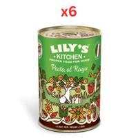 Lily's Kitchen Dog Pasta Al Ragu Wet Dog Food 400G (Pack of 6)