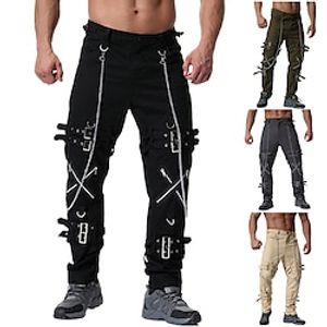 Men's Cargo Pants Cargo Trousers Techwear Pocket Plain Comfort Breathable Outdoor Daily Going out Fashion Casual Black Army Green Lightinthebox