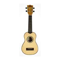 Kala Solid Spruce Top - Flame Maple Series Soprano Ukulele (Includes Bag)