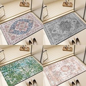 Moroccan Ethnic Style Bathroom Mat, Bathroom Non-slip Absorbent Quick Drying Bathroom Floor Mat, Rubber Bath Mat, Shower Rug miniinthebox