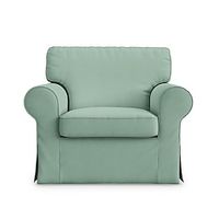 Ektorp 1 Seat Chair Sofa Cover with Cushion Cover, Replacement IKEA Ektorp Armchair Cover 1 Seat Couch Slipcover for Dogs, Replacement Sofa Furniture Protector miniinthebox - thumbnail