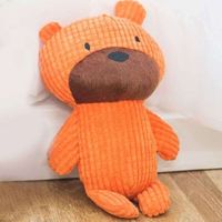 For Pet Soft Chewing Bear Toy For Dogs - Orange
