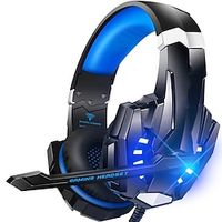 KOTION EACH G9000 Stereo Gaming Headset for PS4 PC Xbox One PS5 Controller Noise Cancelling Over Ear Headphones with Mic LED Light Bass Surround Soft Memory Earmuffs for Laptop Mac Nintendo NES Games miniinthebox - thumbnail