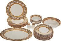 Premium Bone China Dinner Set, 28 Pcs-(White)-(RF11049)