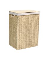 Homesmiths Small Laundry Hamper Natural with Liner 36 x 26 x 50 cm