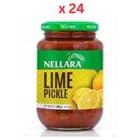 Nellara Lime Pickle 400g Glass Jar (Pack of 24)