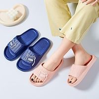 EVA Slippers Letter  Bear Cartoon Pattern Summer Women Slippers Bath Thick Platform Non-Slip Home Flip Flops Beach Sandals Ladies Slides Indoor Outdoor Lightinthebox - thumbnail