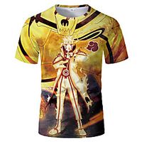 Inspired by Naruto Anime Cartoon 100% Polyester 3D 3D Harajuku Graphic T-shirt For Women's / Men's miniinthebox - thumbnail