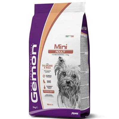 Gemon Dog Dry Food Mini Adult With Salmon And Rice 3kg