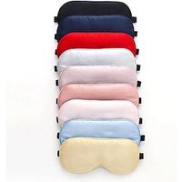 100% Real Natural Pure Silk Eye Mask with Adjustable Strap for Sleeping, Double Side  Mulberry Silk Eye Sleep Shade Cover, Blocks Light Reduces Puffy Eyes Lightinthebox - thumbnail