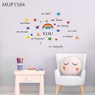 Sunflower Wood Grain Background Faith Love Home Proverbs Living Room Sofa Background Removable Decorative Wall Stickers Home Decoration Living Room Bedroom Children's Room Study Decorative Wall Sticke miniinthebox