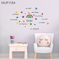 Sunflower Wood Grain Background Faith Love Home Proverbs Living Room Sofa Background Removable Decorative Wall Stickers Home Decoration Living Room Bedroom Children's Room Study Decorative Wall Sticke miniinthebox - thumbnail