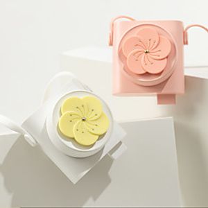 Portable Hand-held Neck-hanging Flower—Shaped Fan Mini Charging Fan For Cute Girl Home Office Sports Mini Fan Lightinthebox