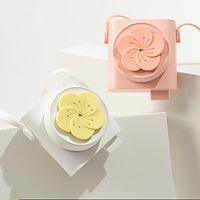 Portable Hand-held Neck-hanging Flower—Shaped Fan Mini Charging Fan For Cute Girl Home Office Sports Mini Fan Lightinthebox - thumbnail