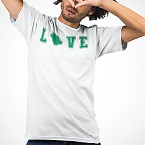 Men's Unisex Tee T shirt Hot Stamping Graphic Prints Letter Plus Size Print Short Sleeve Casual Tops Cotton Basic Fashion Designer Big and Tall White miniinthebox