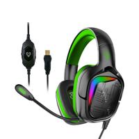 Vertux Miami 7.1 Surround Sound Gaming Headphone With Mic & USB Connectivity Green