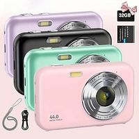44MP 1080P HD Digital Camera 16X Digital Zoom Cameras For Vlogging 2.4 '' IPS Screen Rechargeable Camera Photography Professional Camera For Teenagers And Beginners Lightinthebox - thumbnail