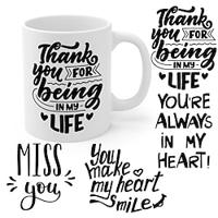 1pc Romantic Love series letter coffee cup novelty cup Love You Couple cup 11 oz ceramic cup ceramic cup Family party gift Lightinthebox