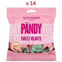 Pandy-Candy Sweet Hearts 50G, 1 Box X 14 Pcs