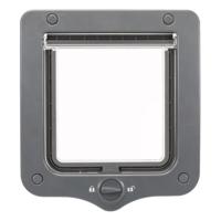 Trixie 2 Way Flap Door For Cats - Grey 20X22cm