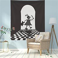 Checkered Board Chess Wall Tapestry Art Decor Blanket Curtain Hanging Home Bedroom Living Room Decoration Polyester Lightinthebox - thumbnail