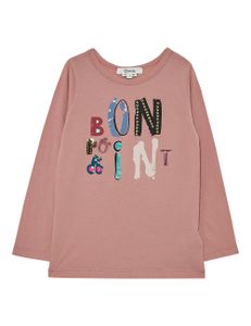 Bonpoint Round Neck T-Shirts - Pink