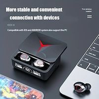 New M90 TWS Wireless Earphone HiFi Stereo Earphone Noise-Cancelling Touch Control Earbuds Built-in HD Mic With Charging Case Lightinthebox - thumbnail