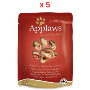 Applaws Cat Tuna With Prawn 70G Pouch (Pack Of 5)