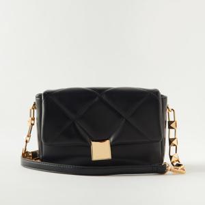 Sasha Quilted Crossbody Bag with Chain Strap