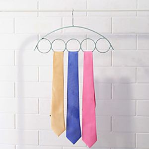 10pcs 5Ring Scarf Hanger Non-Slip Plastic Hooks Wardrobe Storage Scarf Tie Rack Holder Color Random miniinthebox