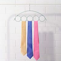 10pcs 5Ring Scarf Hanger Non-Slip Plastic Hooks Wardrobe Storage Scarf Tie Rack Holder Color Random miniinthebox - thumbnail